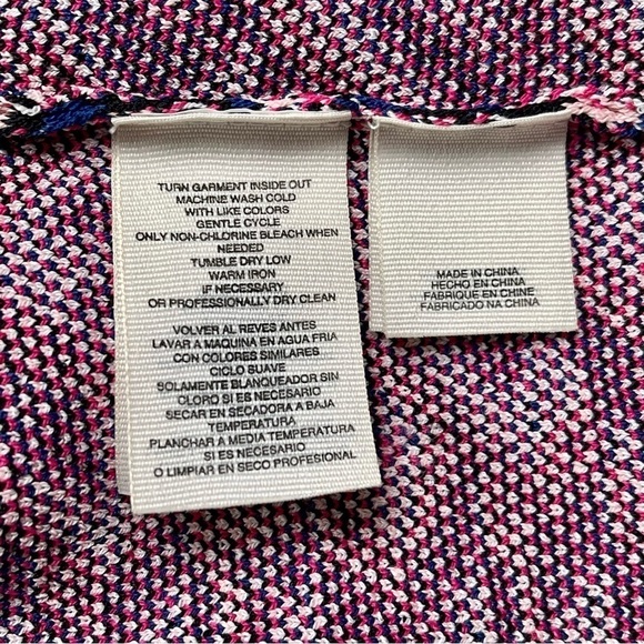 RACHEL ROY GEO PRINT JACQUARD CORNFLOWER PINK KNIT STRETCH PULL ON PENCIL SKIRT - Picture 9 of 11